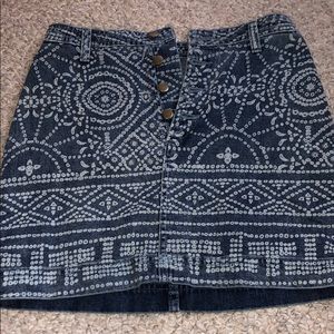 Free People Patterned Skirt